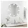 vidaXL Wandspiegel Rund 30 x 30 cm Grau