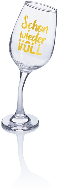Wankendes Weinglas