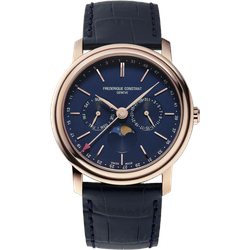 Frederique Constant Classics Index Business Timer FC-270N4P4 - blau,matt - 40mm