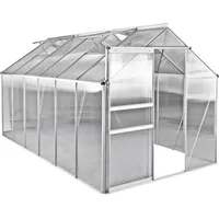 Premium Aluminium Gewächshaus Midi 6 Treibhaus Pflanzhaus Tomatenhaus Frühbett