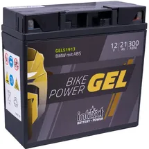 Intact Bike-Power GEL51913 12V 21 Ah, 300 A (EN), Hochwertige GEL-Motorradbatterie mit 30% mehr Startleistung, Wartungsfreie GEL-Batterie