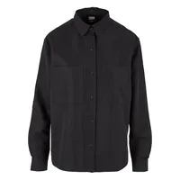 URBAN CLASSICS Oversized Twill Shirt in Black M