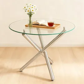stilvora Esstisch Ø 120 cm silber