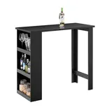 SoBuy Bartisch 112 x 57 x 106 cm Schwarz