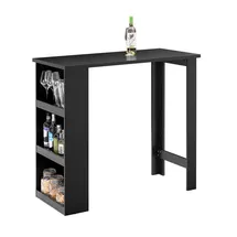 SoBuy Bartisch 112 x 57 x 106 cm Schwarz
