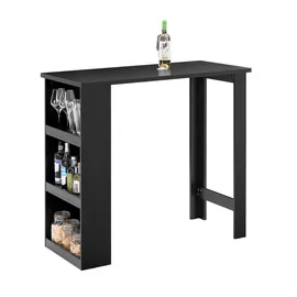 SoBuy Bartisch 112 x 57 x 106 cm Schwarz