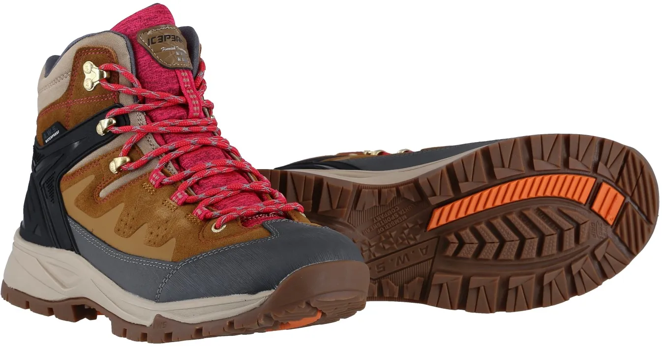 Icepeak Wanderschuhe Wynne Mid (waterproof/wasserdicht) braun Damen