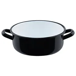 Riess Zwerge Kasserolle mit Bördel ⌀20cm 2L Riesen und Zwerge Emaille