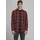 JACK & JONES Gingham Twill Langarmhemd Brick Red / Slim Fit M