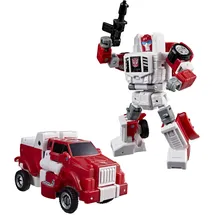 Transformers Age of the Primes Swerve, verwandelbare Deluxe-Klasse Action-Figur 11 cm, Blau/Weiß