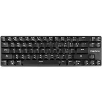 Qisan Mechanische Tastatur Gaming-Tastatur GATERON Brown Switch Verdrahtete hintergrundbeleuchtete mechanische Mini-Design (60%) 68 Tasten Tastatur Case Black Magicforce