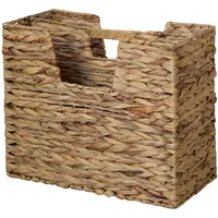Homestyle4u Zeitungsständer Braun, Naturmaterialien, 39x33x20 cm, Ordnen & Aufbewahren,
