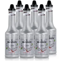 Monin Fruchtpüree Mix Coconut Kokosnuss 1L für Cocktails Milchshakes (6er Pack)