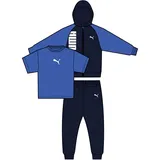 Puma Minicats T-Shirt, Kapuzenjacke + Jogginghose Baby-Set 16 - new navy 104