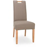 Polsterstuhl JASMIN (BHT 46x101x62 cm) - Lederlook - BHT 46x101x62 cm