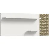 VCM Prisma Wandregal 140 x 53 x 17 cm Weiß