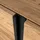 SKRAUT HOME Lowboard 315x50x35 cm Eiche Schwarz Holzwerkstoff