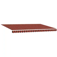 VidaXL Automatische einziehbare Markise - Orange und Braun 500x300