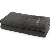 Möve Frottana Saunatuch 80 x 200 cm grau 2 St.