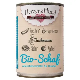 HerzensHund Bio-Schaf mit Bio-Gemüse 12 x 400 g