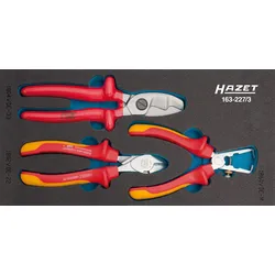 HAZET Zangen-Satz schutzisoliert Einlage 3-teilig - 163-227/3