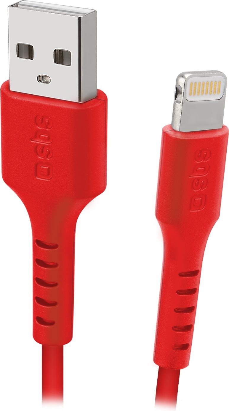 SBS Daten- und Ladekabel USB  Lightning (1 m), USB Kabel