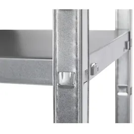 SCHULTE Regalwelt Steckregal, HxBxT: 150x80x30 cm verzinkt - grau