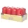 Papstar Stumpenkerze 5 x 10 cm 48 St. bordeaux