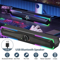 BluetoothUSB-Soundbar Stereo Lautsprecher für Computer PC Laptop Desktop Boxen