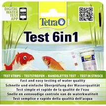Tetra Wasserschnelltest Pond 6 in 1 für Teichwasser 25 Streifen