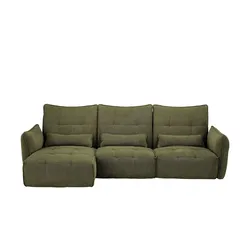 Ecksofa  Jeaneva ¦ grün ¦ Maße (cm): B: 336 H: 101 T: 157.0