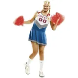 My Other Me Fun Company Cheerleader-kostüm - Blue / Red - 2XL