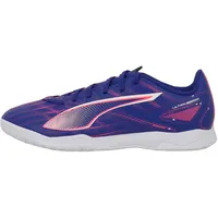 Puma Unisex Ultra 5 Play IT Soccer Shoe, Lapis Lazuli White-Sunset Glow, 48.5 EU