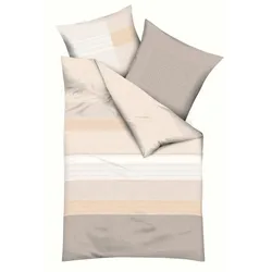kaeppel Bettwäsche Obsession 155 x 220 cm Satin Beige Natur