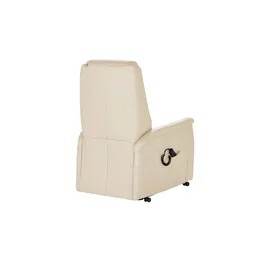 Hukla Fernsehsessel Dean Leder 70 x 107 x 88 cm Beige elektrisch