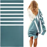 SummerSand Mikrofaser Strandtuch XL - Sandfrei, Kompakt und Schnelltrocknend - Ideal als Strandhandtuch, Badehandtuch, Reisehandtuch und Saunatuch - Microfaser Badetuch Groß 160 x 80cm - Grün