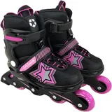 L.A. Sports Inliner Skate Softboot Kinder Jugendliche Größenverstellung L.A. Sports schwarz/pink 37/41