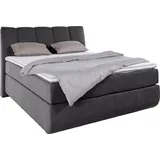 Home Affaire Boxspringbett HOME AFFAIRE "Océane", braun (mud), B:150cm L:221cm, Komplettbetten, Boxspringbett, Bodenfrei- wirkt freischwebend, verschiedene Härtegrade (auch H4)