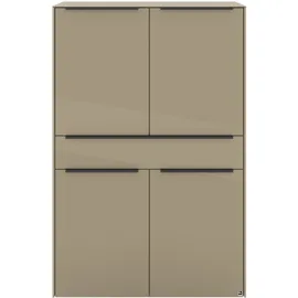 Set One by Musterring Highboard Reno 140 x 42 x 42 cm Braun