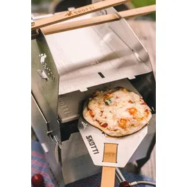 Skotti Pizzastein 24 cm Edelstahl/Stein beige