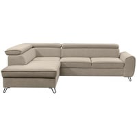 Stylife Ecksofa, Beige, Textil, 4-Sitzer, Ottomane links, L-Form, 250x200 cm, Stoffauswahl, seitenverkehrt erhältlich, Wohnzimmer, Sofas & Couches, Wohnlandschaften, Ecksofas