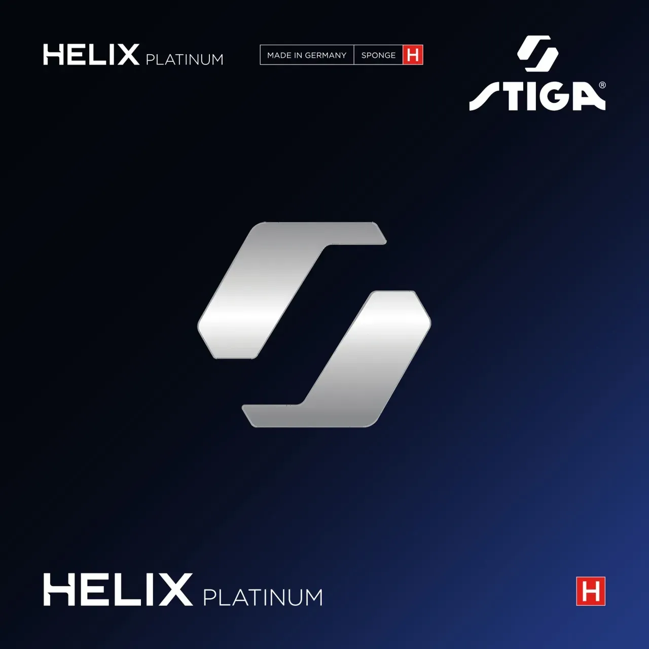 Stiga Belag Helix Platinum H schwarz 2,2 - schwarz 2,2