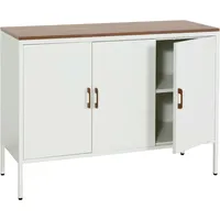 Mendler Kommode HWC-L84, Sideboard Schrank Anrichte, 3 Türen Metall