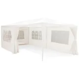 Lifetime Garden Pavillon 3x6 Meter – Partyzelt mit Seitenwänden und Fenstern Gartenpavillon für 70 Personen – Festzelt für Gartenfeier – Weiß – Klicksystem