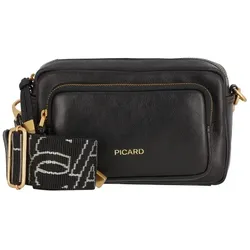 Picard Soulmate Umhängetasche Leder 20 cm  schwarz