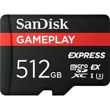 SanDisk GamePlay microSDTM Express-Karte Works with Nintendo SwitchTM 2 512 GB, Speicherkarte, Schwarz
