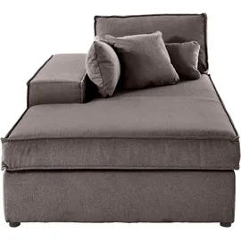 OTTO home Ottomane 100 x 75 x 162 cm Baumwolle/Polyester/Cord Braun