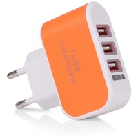3.1a Triple USB 3 Port Wall Home Travel AC Ladeadapter für Samsung iPhone-Orange-Größen: EU -Stecker