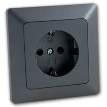 ChiliTec Schuko-Steckdose 1-fach Unterputzmontage Grau 1 St.