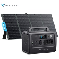 BLUETTI EB70 1000W Powerstation Stromerzeuger LiFePO4 mit PV120 120W Solarpanel
